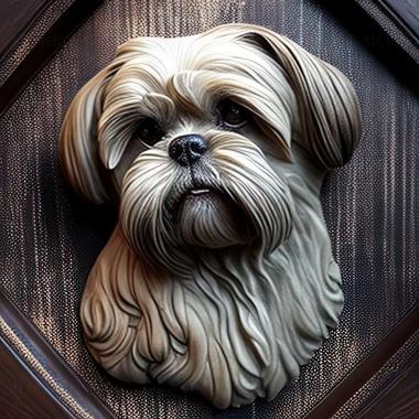 3D model Shih Tzu dog (STL)